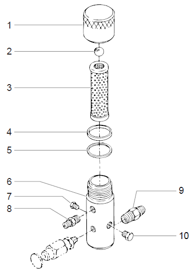 PowrTwin 3500 50th Ann. Outlet Manifold Filter Assembly